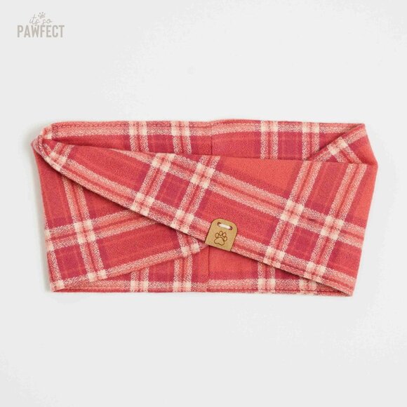 Small Flannel Dog Bandana Infinity Scarf for Small Breeds - Picture 11 of 14